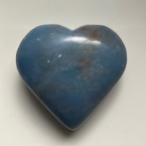 Blue Agate Heart “Earth Rainbow”